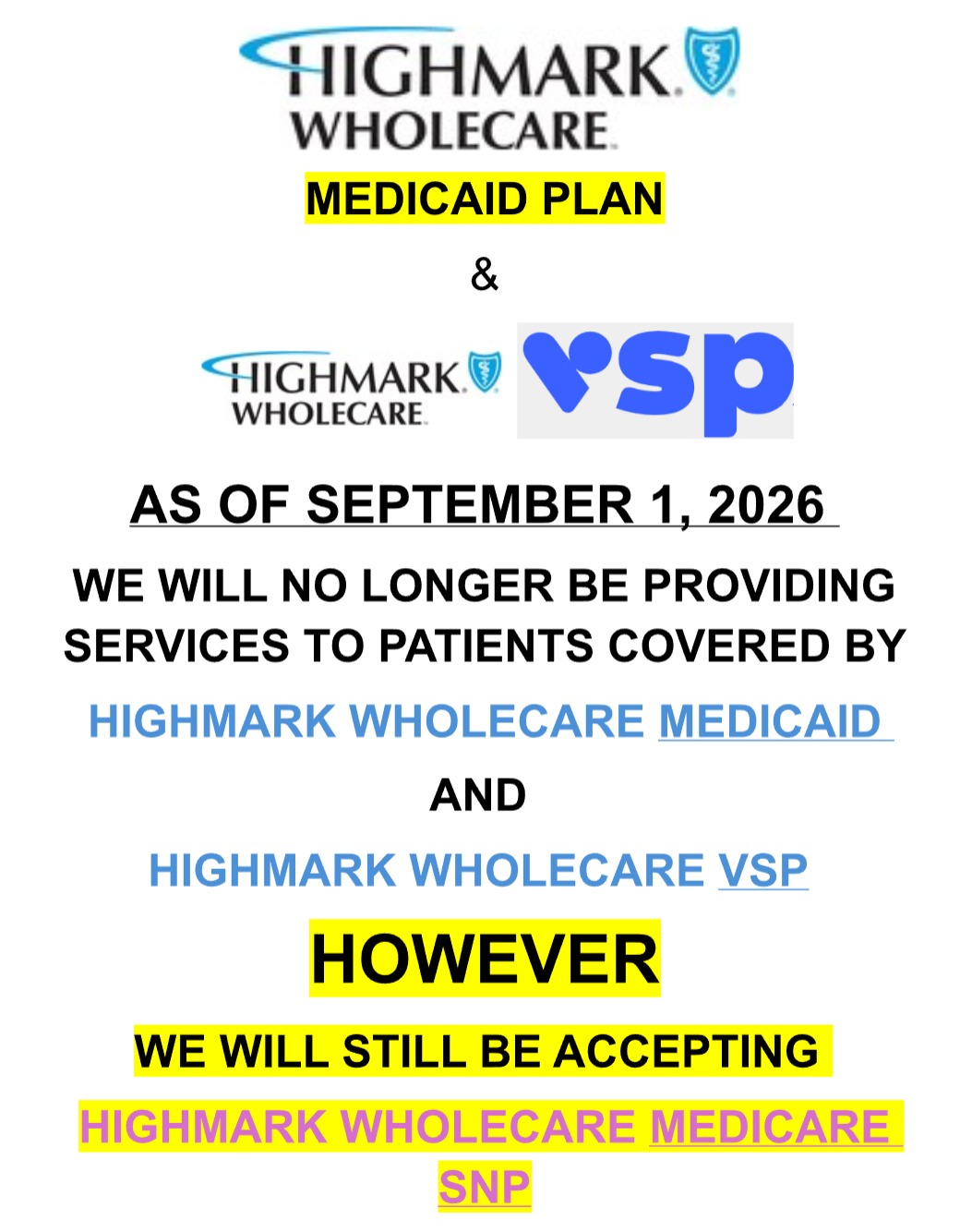 insurance update